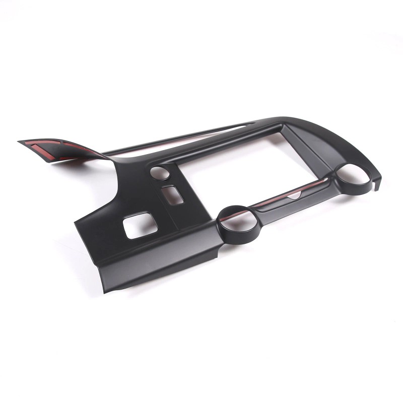 car-king888 Matte Black Center Console Navigation Frame Trim Cover For