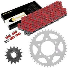 Kawasaki Red Drive Chain And Sprocket Kit for Kawasaki ZZR600 ZX600J 2005-2008