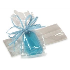 Pack Of 100, Solid Cello Bags 2.5 X 2 X 6" Clear Gusset Style Cello Bags 1.2 Mil For Cups, Mugs, Candles, Gifts & Larger Quantities Of Food Items