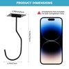 BREANIFULL 3PCS Banana Hanger Hook Metal Banana Holder 16cm Bananas