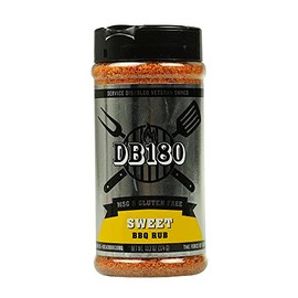 DB180 Sweet BBQ Rub – Sweet & Smoky Competition-Style Seasoning for Ribs, Pork & Chicken – Gluten Free – 13.2 oz