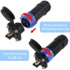 NOVINO Trolling Motor Plug Receptacle Set 12V/24V/ 36V/48V Plug for