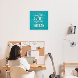 Edenpack Inspirational Quote Canvas Wall Art Motivational Quote Framed Prints Decor for Bedroom Kitchen Walls Office Hallway Woman Special Occasions Gift (Motivational Quote 8, 8''x8'')