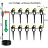 SUNTHIN Outdoor Landscape Lighting, 10 Pack Outdoor Spot Lights with