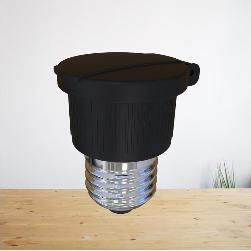 YCSSSD E26/E27 Waterproof Light Bulb to Socket Adapter, 3 Prong