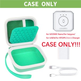 Carrying Case for Iseyyox/for Ucomx Nano 3 in 1 Foldable Magnetic Wireless Charger Dock, Also Holds for Apple MagSafe Duo/for LISEN/for RTOPS Travel Fast Charging Pad Station & Adapter (Mint)