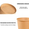 Disposable Paper Soup Bowls with Lids, 8 OZ, 75 Pack