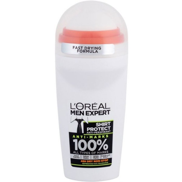 L'Oreal Men Expert Shirt Protect 48h Anti-Marks Non Stop Protection Roll-On, 50ml