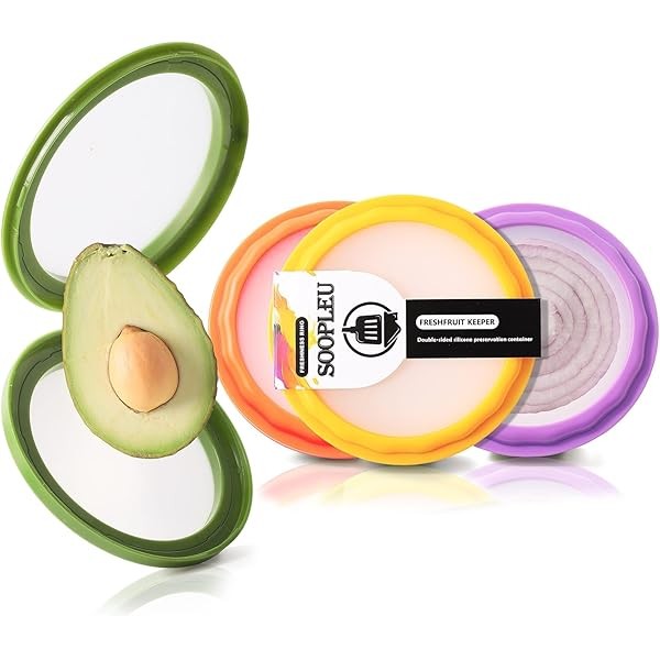 Avocado Saver and Tomato Holder - Set of 4 Reusable