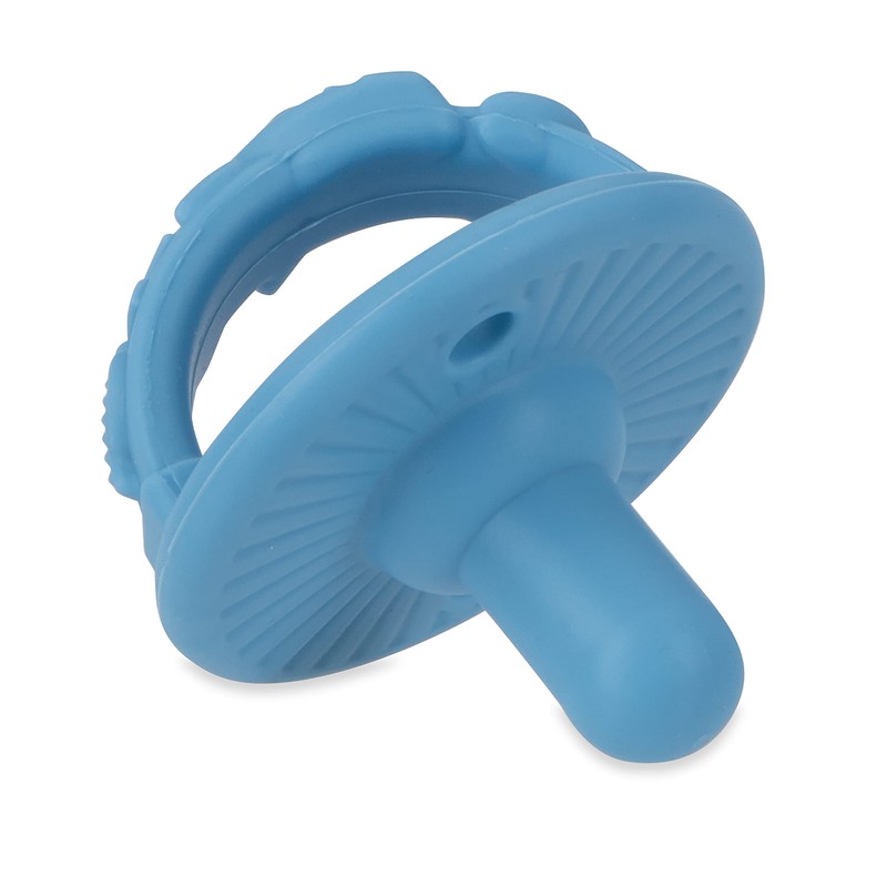 Nuby 3-D Sili Soother Pacifiers with Soft Handle and Two