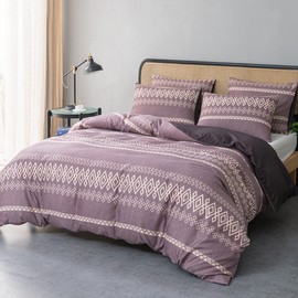 Lekesky Duvet Cover Double Size,Ultra Soft 100% Washed Microfiber Breathable Bedding Set with Zipper Ties (1 Comforter Cover 200x200+2 Pillow Cases)
