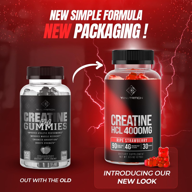 Yi Nutrition Creatine HCL Gummy - World's First 4000MG Creatine