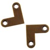 JCBIZ 6pcs 90 Degrees L Shape Flat Corner Bracket 27x10mm