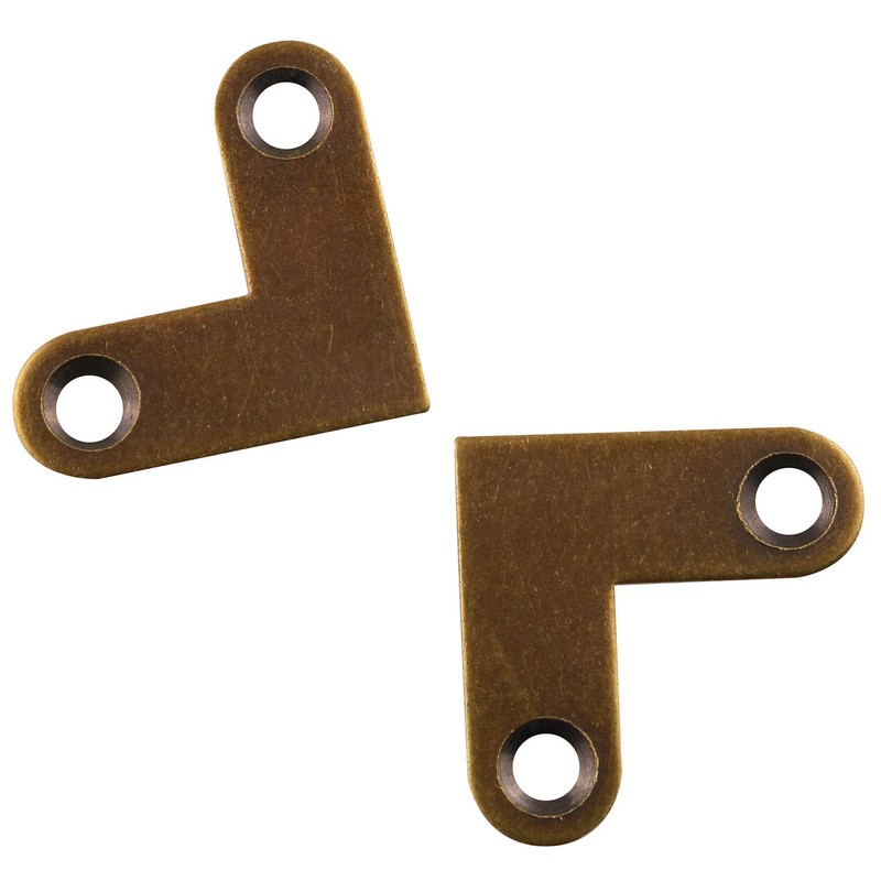 JCBIZ 6pcs 90 Degrees L Shape Flat Corner Bracket 27x10mm