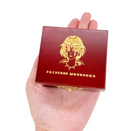 Youtang Carved Wooden Music Box Wind Up Music Box Gift for Christmas Birthday Valentine's Day (Princess Mononoke, Silver)