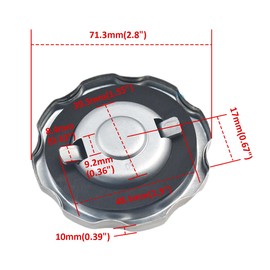 VCUJSUC Gas Fuel Tank Cap For Predator 212cc For Coleman CT200U CT200U-EX BT200x Baja Warrior MB200 Doodlebug DB30 GX340 GX390 GX160 GX200 420cc 168F 196cc 200cc Generator Motor Mini Bike Go Kart