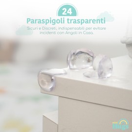 MiniHugs Kantenschutz Gummi Eckenschutz für Kinder, 24 Stück, transparent