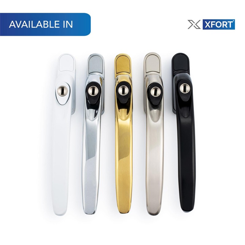 XFORT Key Locking Inline Window Handle Installation Kit in Polished