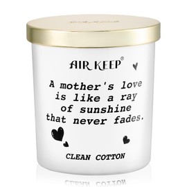 Airkeep Mother's Day Gifts for Mom Candle from Daughter Son,Cute Mother's Day Gifts for Mom Ever from Daughter,Son,Kids,Friend,Husband,Mothers Day Present Ideas,Clean Cotton Candles(4.9 oz)