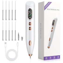Pluma De Plasma con 15 Niveles de Velocidad Ajustable, Pantalla LED y Luces Auxiliares, Plasma Pen, Herramienta de Cuidado Facial con Efecto Plasma, Carga USB, para Cuidado Personal y Hogar