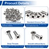 MroMax 60Pcs 1/4"-20 x 1/2" Phillips Flat Head Machine Screws,