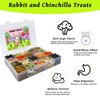 Jwizyotr Rabbit Treats Guinea Pig Treats Chinchilla Treats Box with