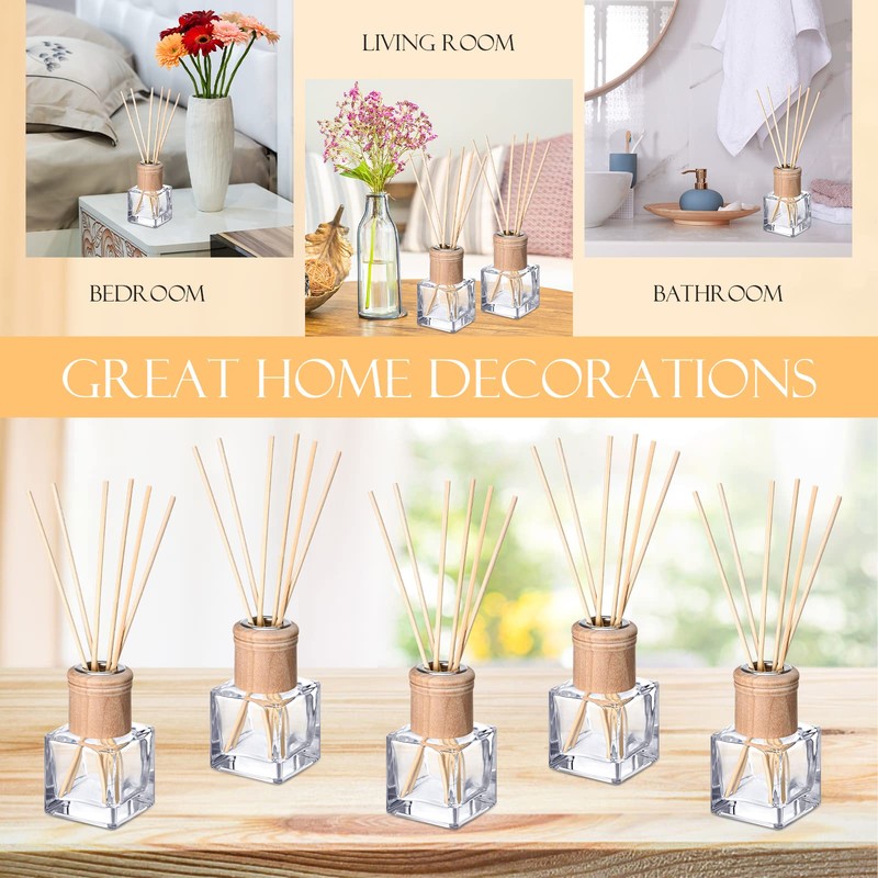 Roshtia 20 Set Reed Diffuser Bottle Empty Fragrance Glass Diffuser
