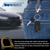 LHDOS Small Titanium D Shape Car Key Ring, Heavy Duty