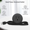 Mini Desktop Power Hub Grommet Socket, Flush-Mount Desk Outlet Build-in
