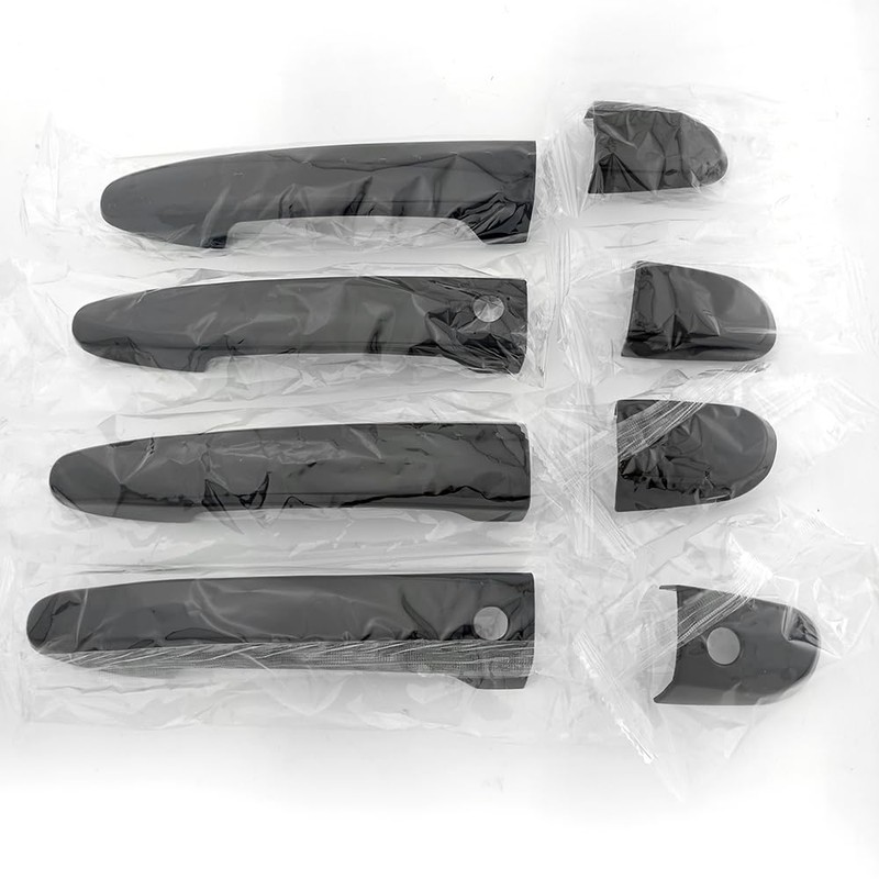 Dakitita Glossy Black Exterior Door Handle Cover Trim for Mazda