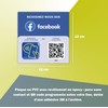 NFC and QR Code Sign 12 x 12 cm -