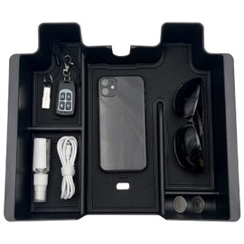 EVTIME Compatible with Chevy Silverado 1500 Accessories/GMC Sierra 1500 2019-2022 Center Console Organizer Tray Fits for 2020-2023 Silverado/Sierra 2500 HD/3500 HD -Full Console Only