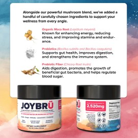 Joybrü Mezcla Hongos 8:1 Con Maca Y Probióticos 95g