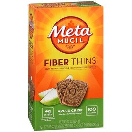 Metamucil Fiber Thins Apple Crisp 24ct (12 inner packs of 2)