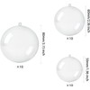 30 PCS Clear Christmas Ornaments Balls, 8cm, 6cm, 5cm Clear