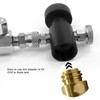 G1/2-14 CO2 Refill Adapter Connector Black Soda ASA Release Valve