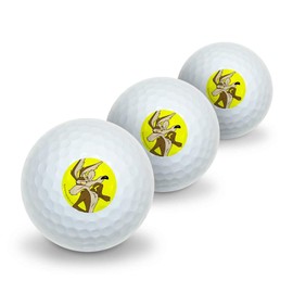 GRAPHICS & MORE Looney Tunes Wile E Coyote Novelty Golf Balls 3 Pack
