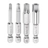 HARFINGTON H3-H8 Pentagon Screwdriver Bit Set 1/4" Hex Shank 2"