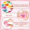 MARFOREVER 50 Pcs Valentine's Day Window Gel Clings Party Decorations