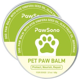 Dog Paw Balm for Dogs & Cats, Natural Ingredients Lick-Safe Dog Paw Pad Balm, Moisturizer & Soother for Dry CrackedPaws & Noses|Dog Paw Protection from Snow, Hot Pavements, 2 Pack paw cleaner nose balm Natural Moisturizing Dog Paw Balm