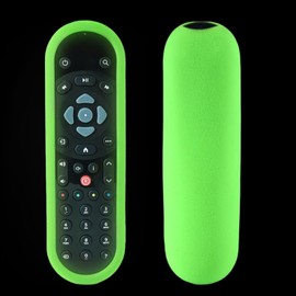 Remote Cover for Sky Q+ Controller Shockproof Protective Compatible Touch and Non-Touch Skin-Friendly with Hand Loop - Glow Green