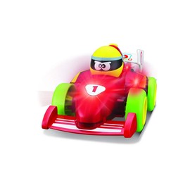 BBJunior B16-89021 Bburago BB JUNIOR PUSH & GLOW F1 Lights and Sounds Race Car Toy, Red