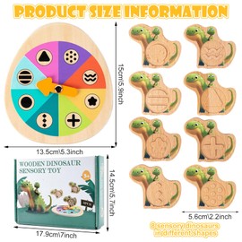 LETTERASHQP Montessori Toy from 3 4 5 6 Years Wooden Children's Wooden Toy Motor Skills Toy Children Motor Skills Board Learning Toy for Boys Girls Gifts Ice Sticks au Sholz (F)