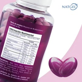 Resveratrol  Vitamina E  Colageno Tipo 1 y Tipo 2  140 Softgels de 700 mg  Natgel                                                                     