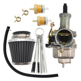 Carburetor PZ27 150cc 200cc 250cc Dirt Bike 4-stroke Replacement for Kazuma Taotao Coolsport Lifan Sunl Buyang Go Kart Carb 27mm with Air Filter Cleaning Brush