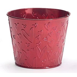 burton+BURTON Embossed Red Heart Pot Cover