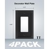TREEWELL 4-Pack Decorator Outlet Cover Plate, Pearls Decorative Switch Plates