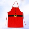 PRETYZOOM Christmas Apron Santa Polyester Kitchen Aprons for Baking and