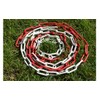 Barrier Chain Red White Metal 2 Metres – Steel Links