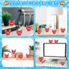 BOZILY 1Pcs Glitter Mini Rubber Ducks, Red Duck Squishy Duck